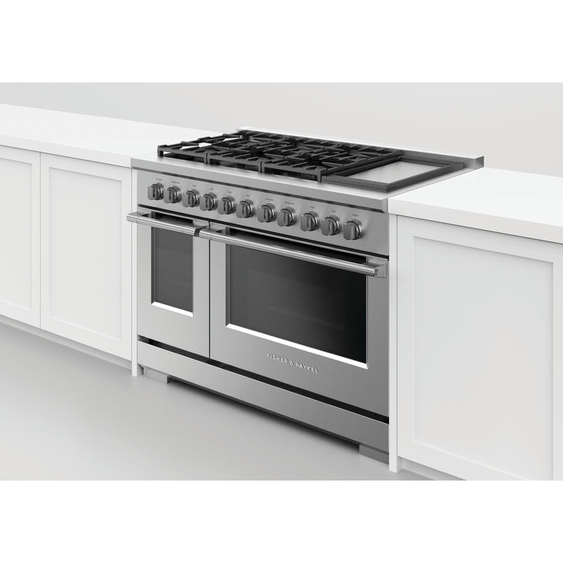 Fisher & Paykel 48-inch Freestanding Gas Range with Griddle RGV3-486GD-L IMAGE 6