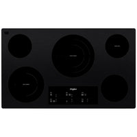 Whirlpool 36-inch, Built-in Electric Cooktop with FlexHeat™ Element WCE97US6KB IMAGE 1