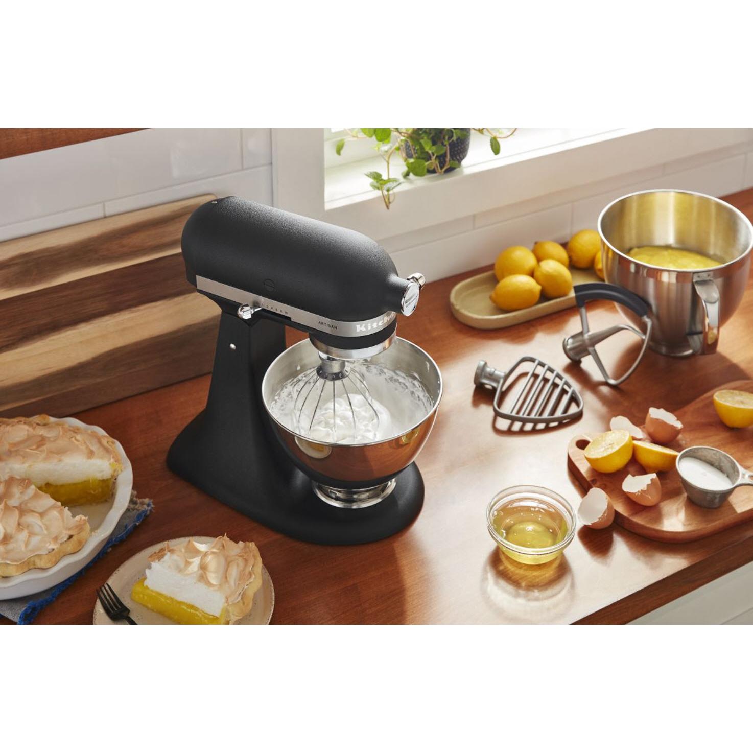 KitchenAid Artisan 5Qt Tilt-Head Stand Mixer with Premium Accessory Pack KSM195PSBK IMAGE 4