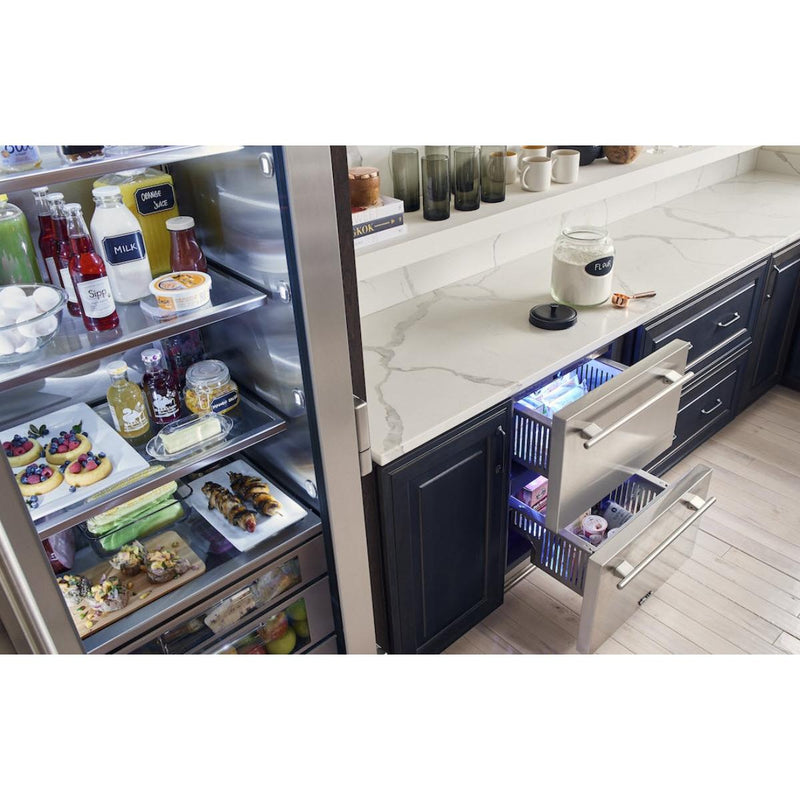 True Residential 4.2 cu.ft. Freezer Drawers with TruLumina® LED Lighting TUF-24-D-OP-C IMAGE 2