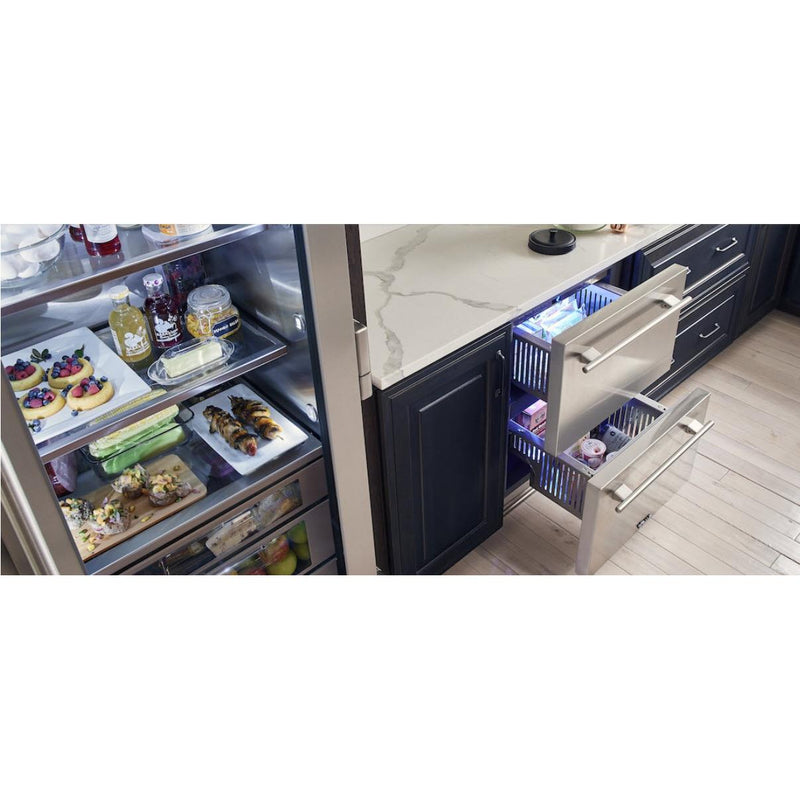 True Residential 4.2 cu.ft. Freezer Drawers with TruLumina® LED Lighting TUF-24-D-SS-C IMAGE 5