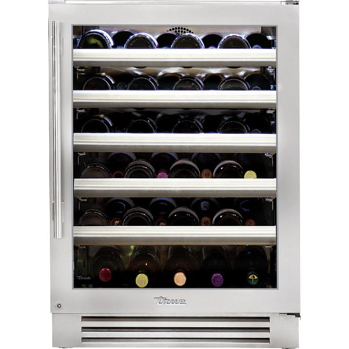 True Residential 45-Bottle 300 Series Wine Cooler with TruLumina® LED Lighting TWC-24-R-SG-C IMAGE 1