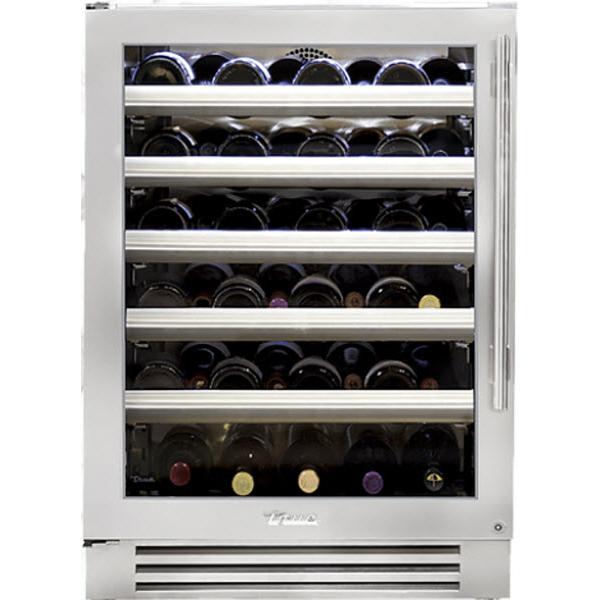 True Residential 45-Bottle 300 Series Wine Cooler with TruLumina® LED Lighting TWC-24-L-SG-C IMAGE 1