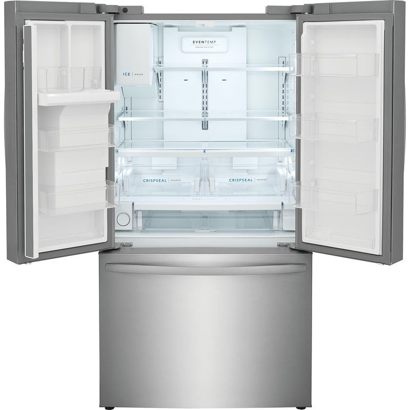 Frigidaire 36-inch, 22.6 cu. ft. French 3-Door Refrigerator with Dispenser FRFC2323AS IMAGE 2