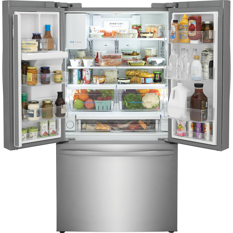 Frigidaire 36-inch, 22.6 cu. ft. French 3-Door Refrigerator with Dispenser FRFC2323AS IMAGE 3
