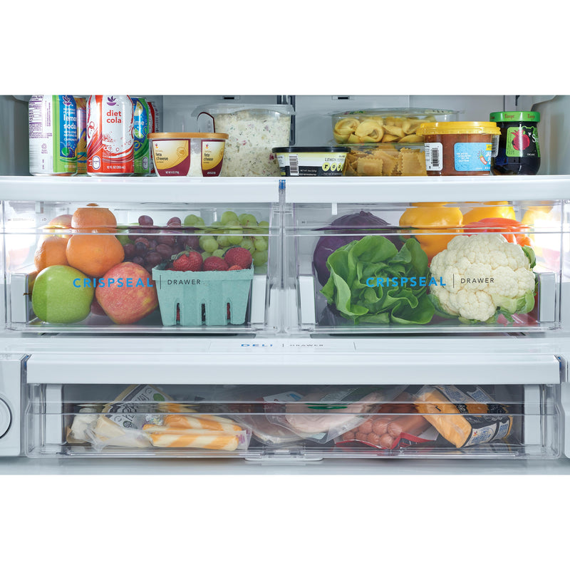 Frigidaire 36-inch, 22.6 cu. ft. French 3-Door Refrigerator with Dispenser FRFC2323AS IMAGE 6