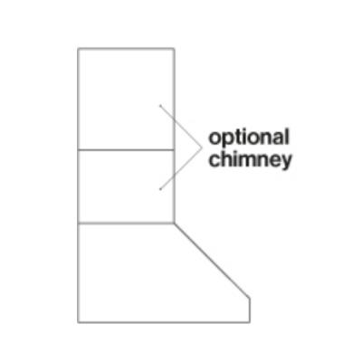 Falmec Chimney for 36-inch Wall Hoods KCPHN.001