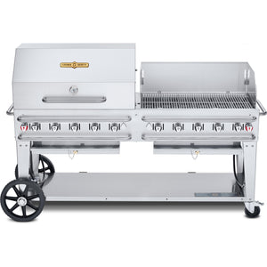 Crown Verity 72-inch Gas Grill with Roll Dome and Windguard CV-RCB-72RWP-SI50/100 IMAGE 1