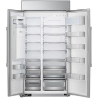 LG 42-inch, 25.6 cu.ft. Built-in Side-by-Side Refrigerator with SpacePlus™ Ice System SRSXB2622S IMAGE 2