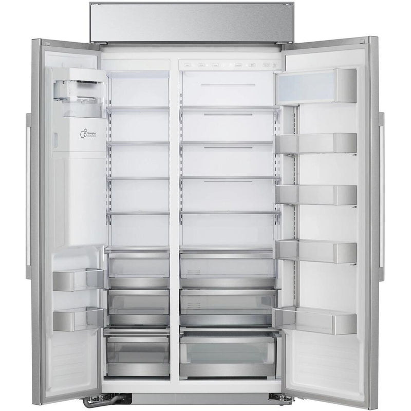 LG 42-inch, 25.6 cu.ft. Built-in Side-by-Side Refrigerator with SpacePlus™ Ice System SRSXB2622S IMAGE 2
