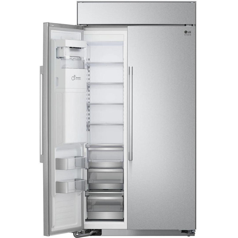 LG 42-inch, 25.6 cu.ft. Built-in Side-by-Side Refrigerator with SpacePlus™ Ice System SRSXB2622S IMAGE 4