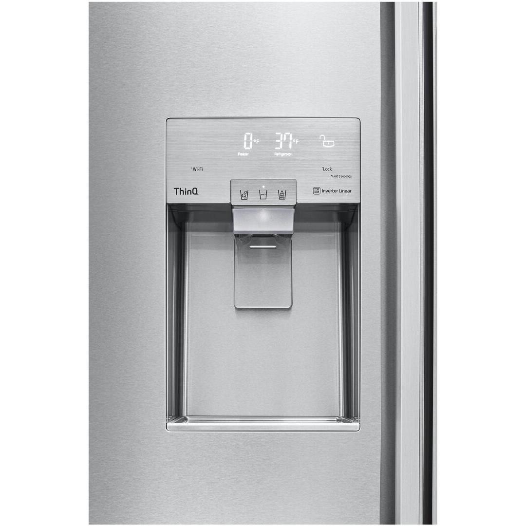 LG 42-inch, 25.6 cu.ft. Built-in Side-by-Side Refrigerator with SpacePlus™ Ice System SRSXB2622S IMAGE 5