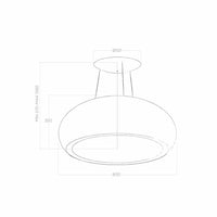 Elica 31-inch Iconic Seashell Series Island Hood ESS432SS IMAGE 3