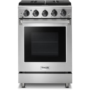 Thor Kitchen 24-inch Freestanding Gas Range LRG2401U IMAGE 1