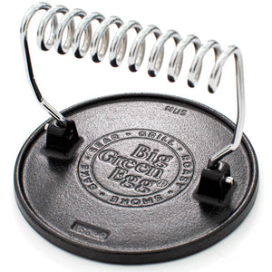 Big Green Egg Cast Iron Grill Press 127648 IMAGE 1