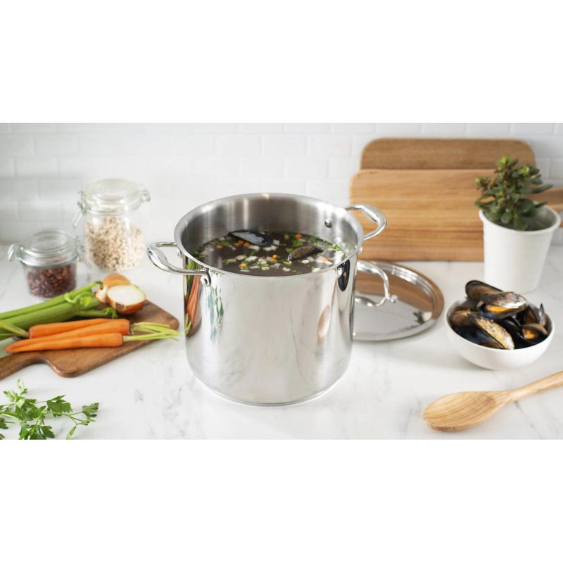 Meyer Accolade Stainless Steel 9L Stock Pot with cover 2201-24-09 IMAGE 2