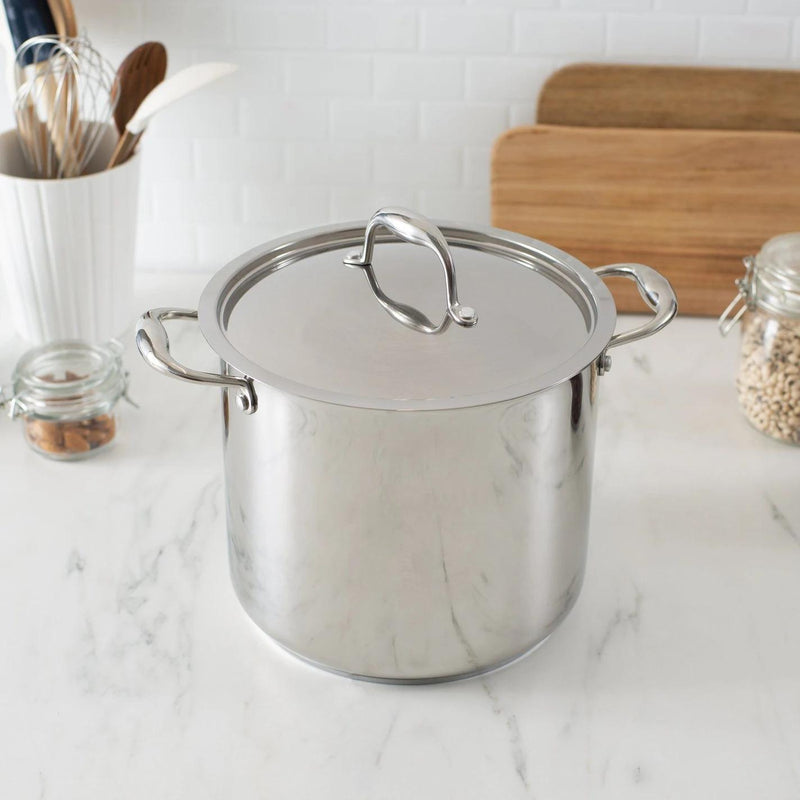 Meyer Accolade Stainless Steel 9L Stock Pot with cover 2201-24-09 IMAGE 3