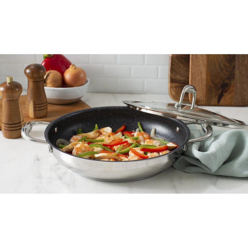 Meyer Accolade Stainless Steel 28cm/11" Everyday Pan Non Stick Skillet with cover 2212-28-00 IMAGE 3