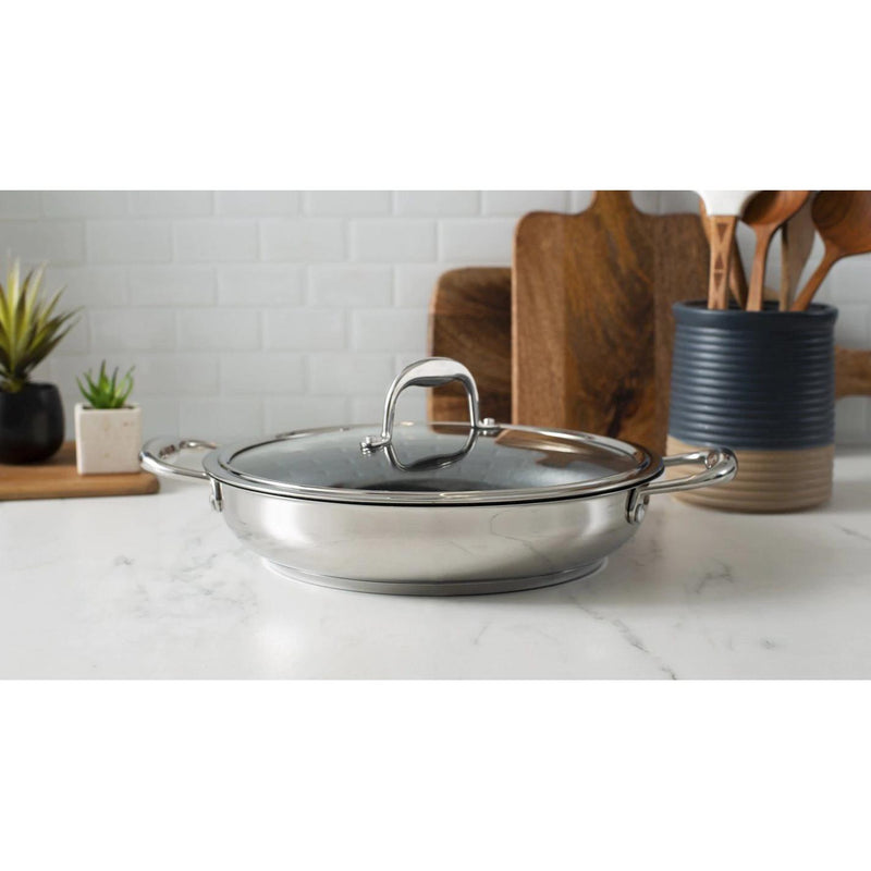 Meyer Accolade Stainless Steel 28cm/11" Everyday Pan Non Stick Skillet with cover 2212-28-00 IMAGE 4