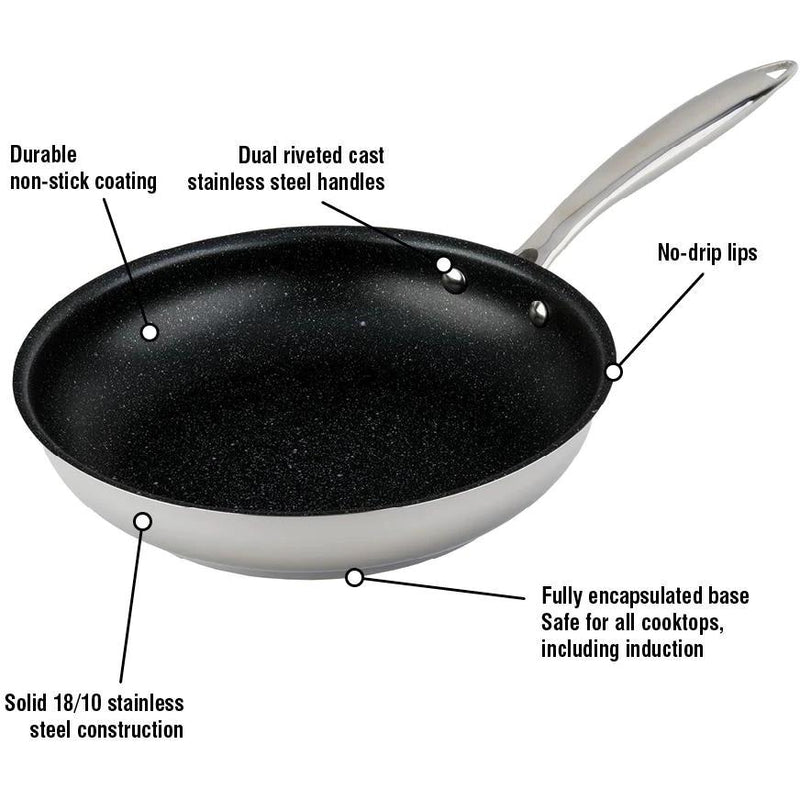 Meyer Accolade Stainless Steel 24cm/9.5" Non Stick Fry Pan Skillet 2217-24-00 IMAGE 5