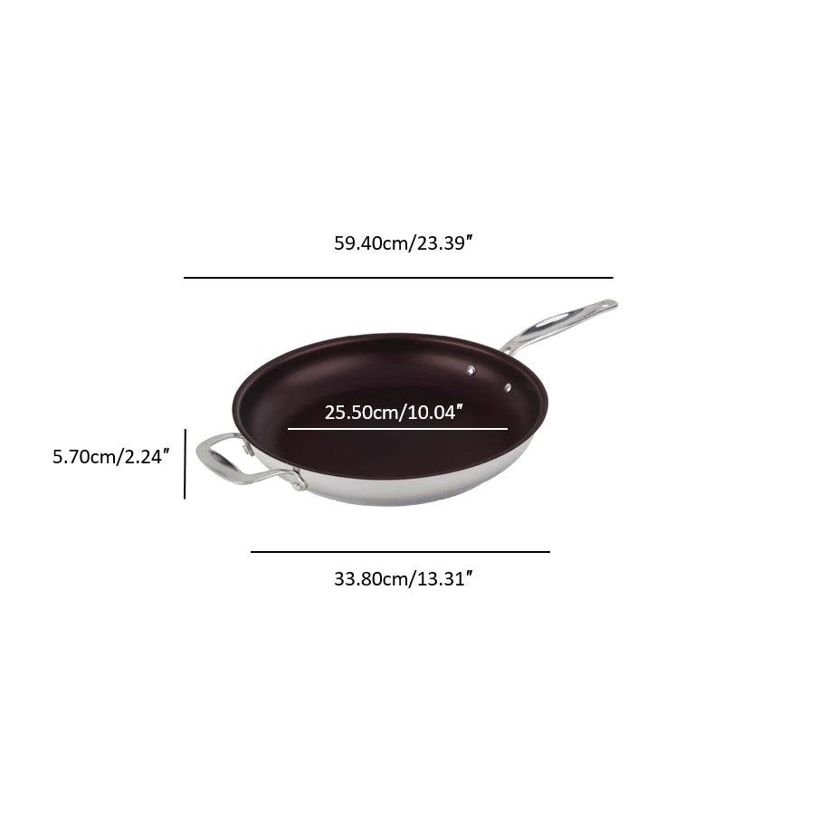 Meyer Confederation Stainless Steel 32cm/12.5" Non Stick Fry Pan Skillet 2418-32-00 IMAGE 3