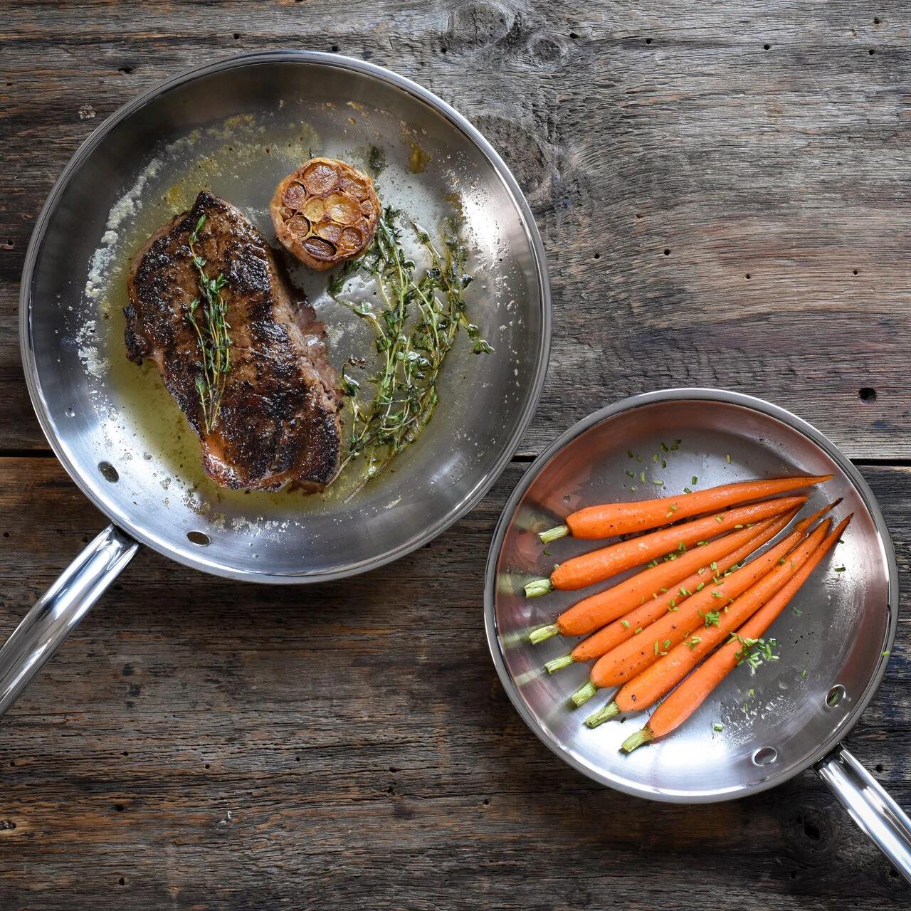Hestan Professional Clad Stainless Steel Skillet Small 8.5" 31572 IMAGE 4