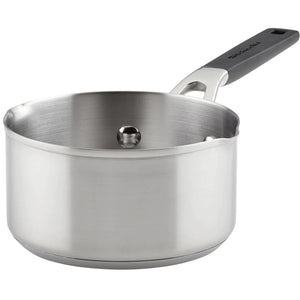 KitchenAid Stainless Steel Saucepan with Pour Spouts (1-Quart) 71018 IMAGE 1