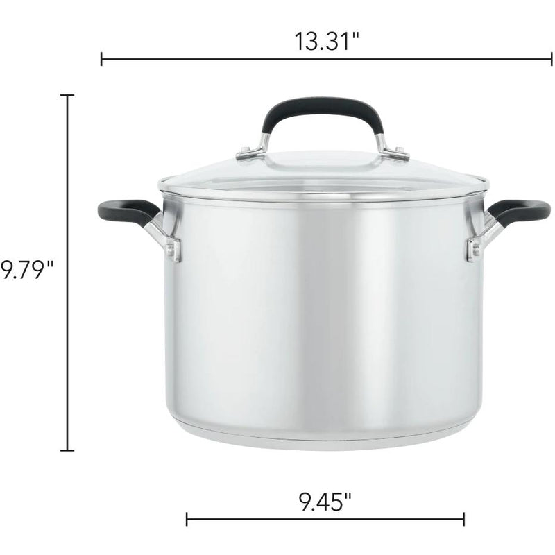 KitchenAid Stainless Steel Stockpot with Measuring Marks and Lid (8-Quart) 71022 IMAGE 2