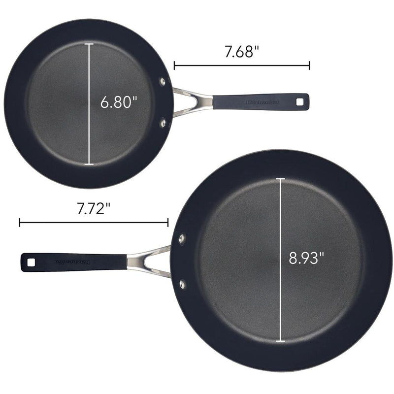 KitchenAid Stainless Steel Nonstick Frying Pan Set, 2-Piece 71023 IMAGE 2