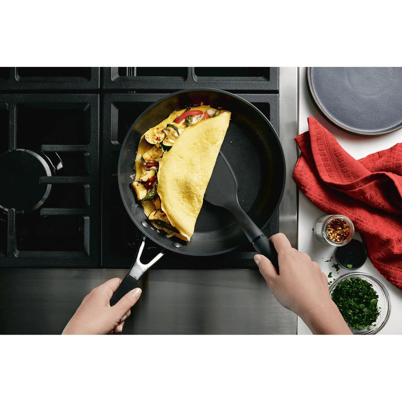 KitchenAid Hard Anodized Nonstick Cookware Set, 10-Piece, Onyx Black
