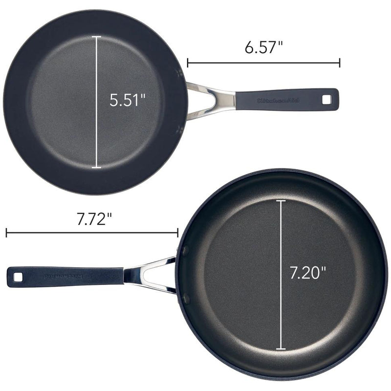 KitchenAid Hard Anodized Nonstick Frying Pan Set, 2-Piece 84803-TF05 IMAGE 3