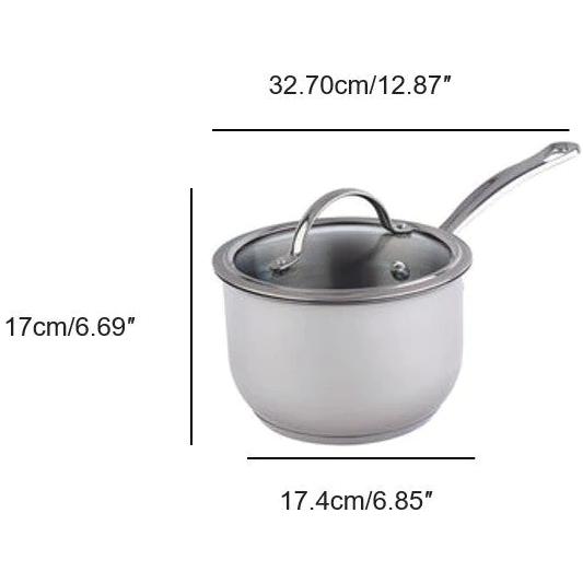Meyer Nouvelle Stainless Steel 2.1L Saucepan with Tempered Glass Lid 8506-16-21 IMAGE 2