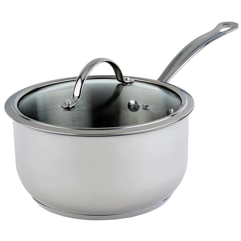 Meyer Nouvelle Stainless Steel 3.1L Saucepan with Tempered Glass Lid 8506-20-32 IMAGE 1