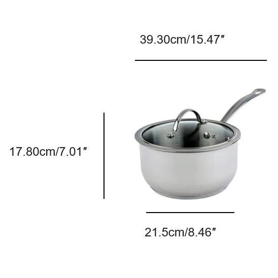 Meyer Nouvelle Stainless Steel 3.1L Saucepan with Tempered Glass Lid 8506-20-32 IMAGE 2