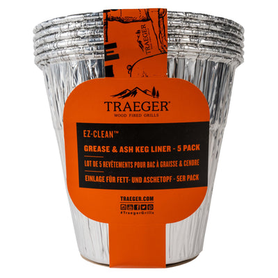 Traeger EZ-Clean Grease & Ash Keg Liner - 5 Pack BAC608 IMAGE 1