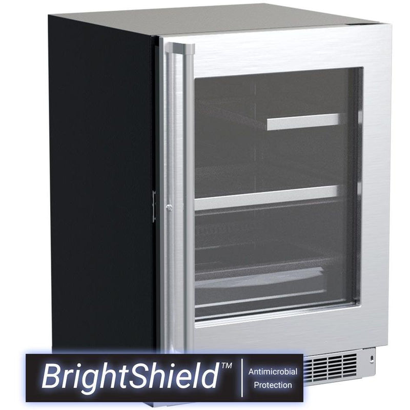 Marvel 24-inch, 5.5 cu.ft. Built-in Compact Refrigerator with BrightShield antimicrobial lighting MPRE424-SG81A IMAGE 1