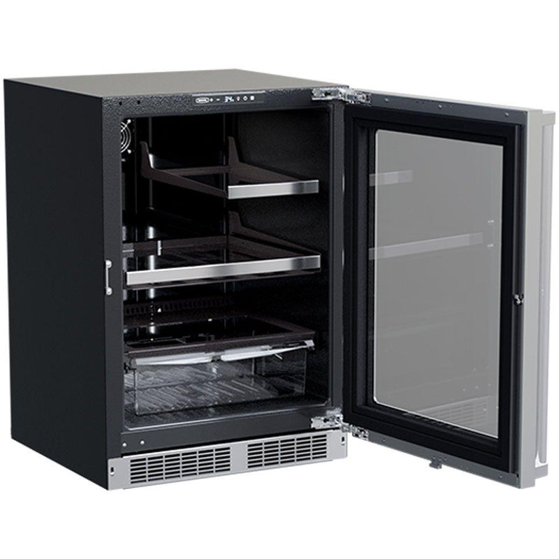 Marvel 24-inch, 5.5 cu.ft. Built-in Compact Refrigerator with BrightShield antimicrobial lighting MPRE424-SG81A IMAGE 2