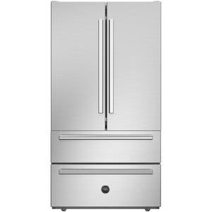 Bertazzoni 36-inch, 22.5 cu.ft. Freestanding French 4-Door Refrigerator with Ice Maker REF36FDFIXNV IMAGE 1