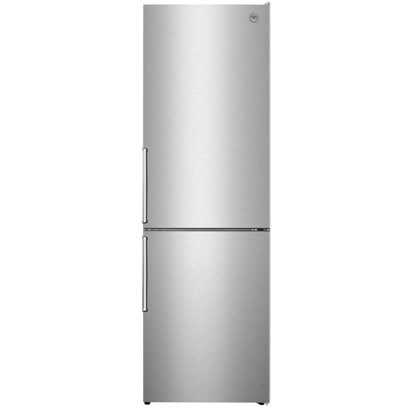 Bertazzoni 24-inch, 10.8 cu.ft. Freestanding Bottom Freezer Refrigerator with No-Frost System REF24BMFXNV IMAGE 1
