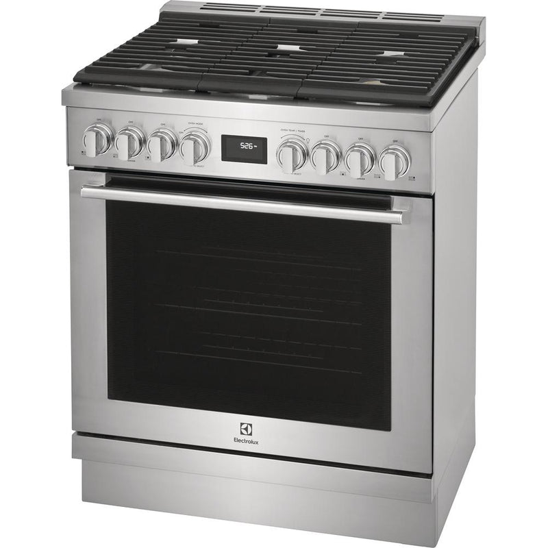 Electrolux 30-inch Freestanding Gas Range with Convection Technology ECFG3068AS IMAGE 3