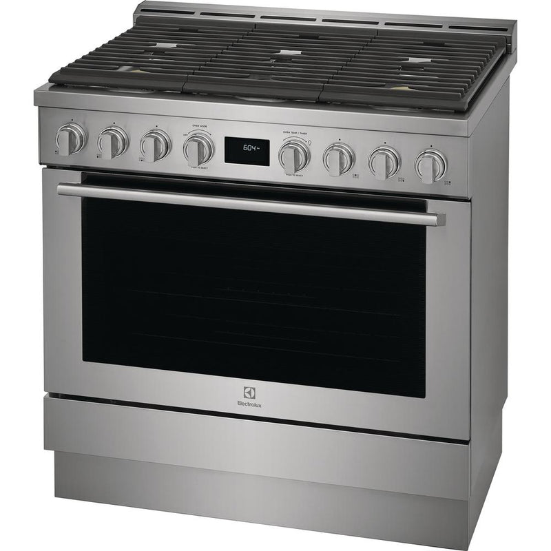Electrolux 36-inch Freestanding Gas Range with Convection Technology ECFG3668AS IMAGE 2
