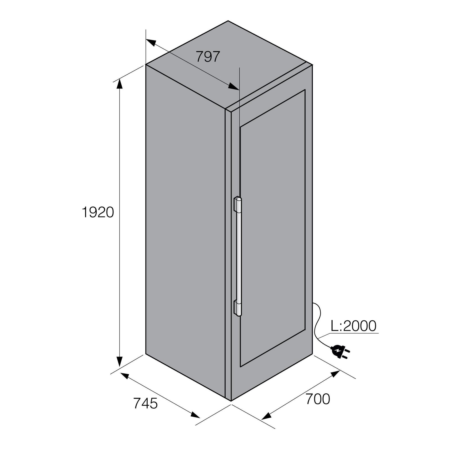 Asko Freestanding Wine Climate Cabinet 737091 IMAGE 4