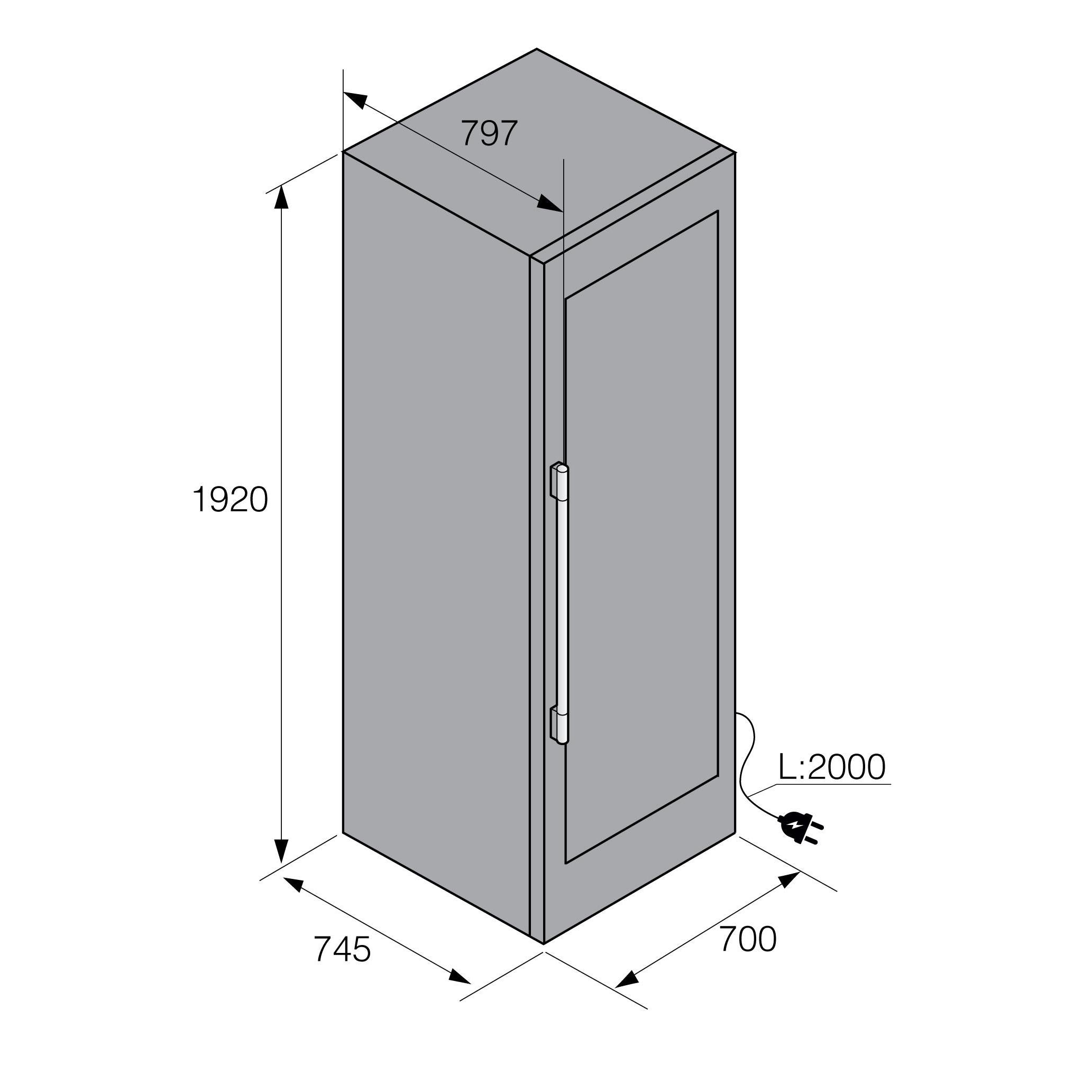 Asko Freestanding Wine Climate Cabinet 737091 IMAGE 4