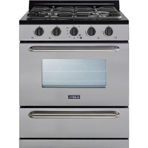 Unique 30-inch Freestanding Gas Range (Battery Ignition) UGP-30G OF2 S/S IMAGE 1