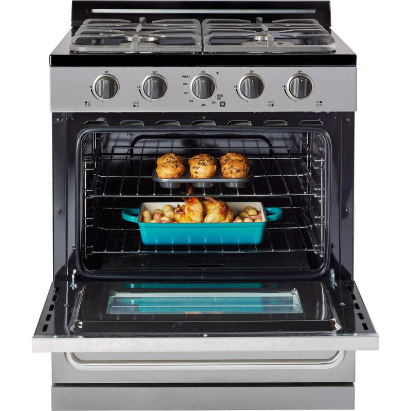 UGP30GOF2SS Unique 30inch Freestanding Gas Range (Battery Ignition) UGP30G OF2 S/S TA