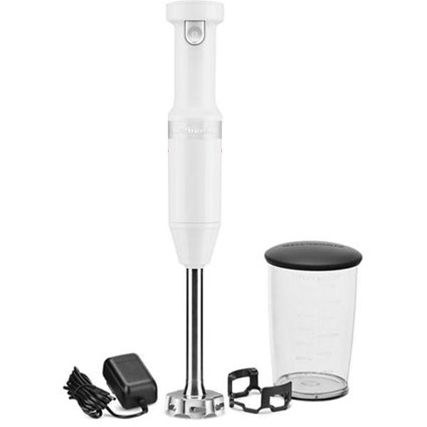 KitchenAid Cordless Variable Speed Immersion Blender with Accessories KHBBV83WH IMAGE 2