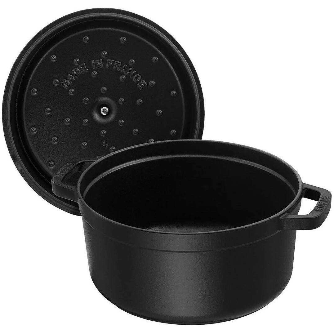 Staub 3.8 L Cast Iron Round Cocotte with Lid 40500-241 IMAGE 3
