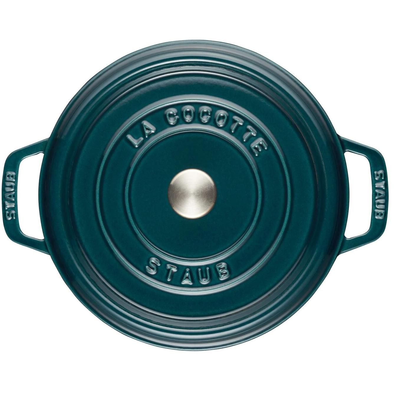 Staub 3.8 L Cast Iron Round Cocotte with Lid 40508-654 IMAGE 2