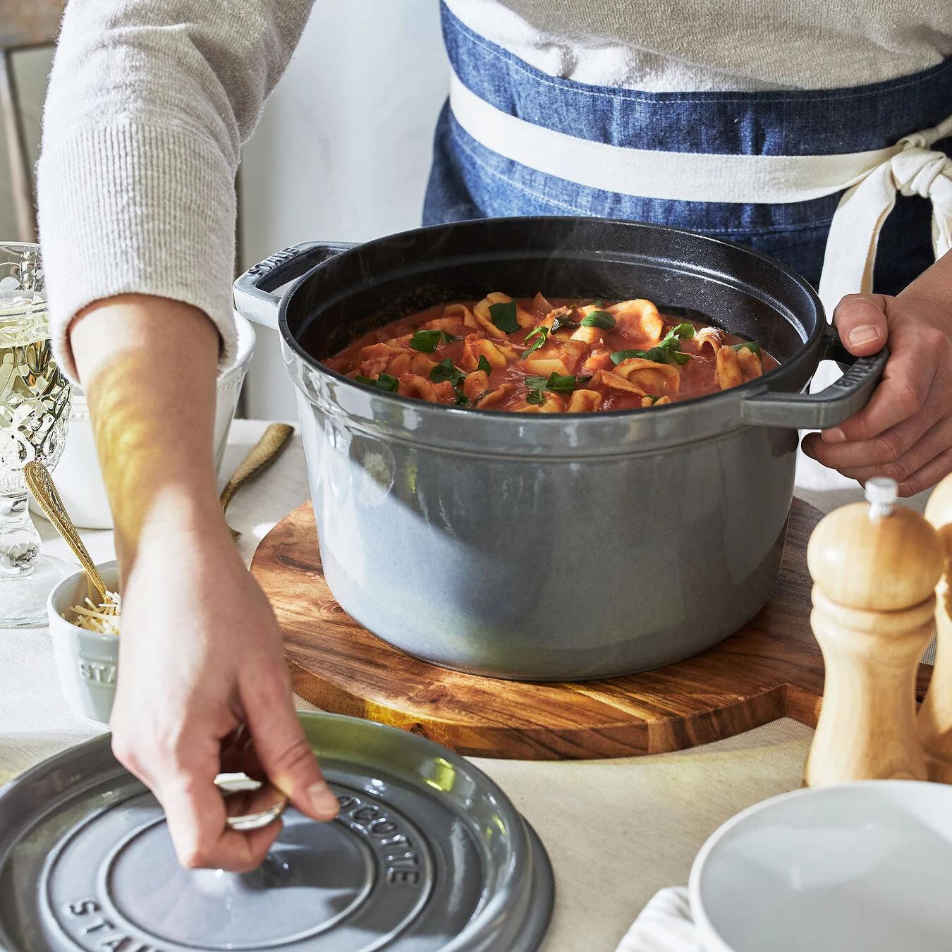 Staub 4.75L Cast Iron Round Tall Cocotte 40502-291 IMAGE 5