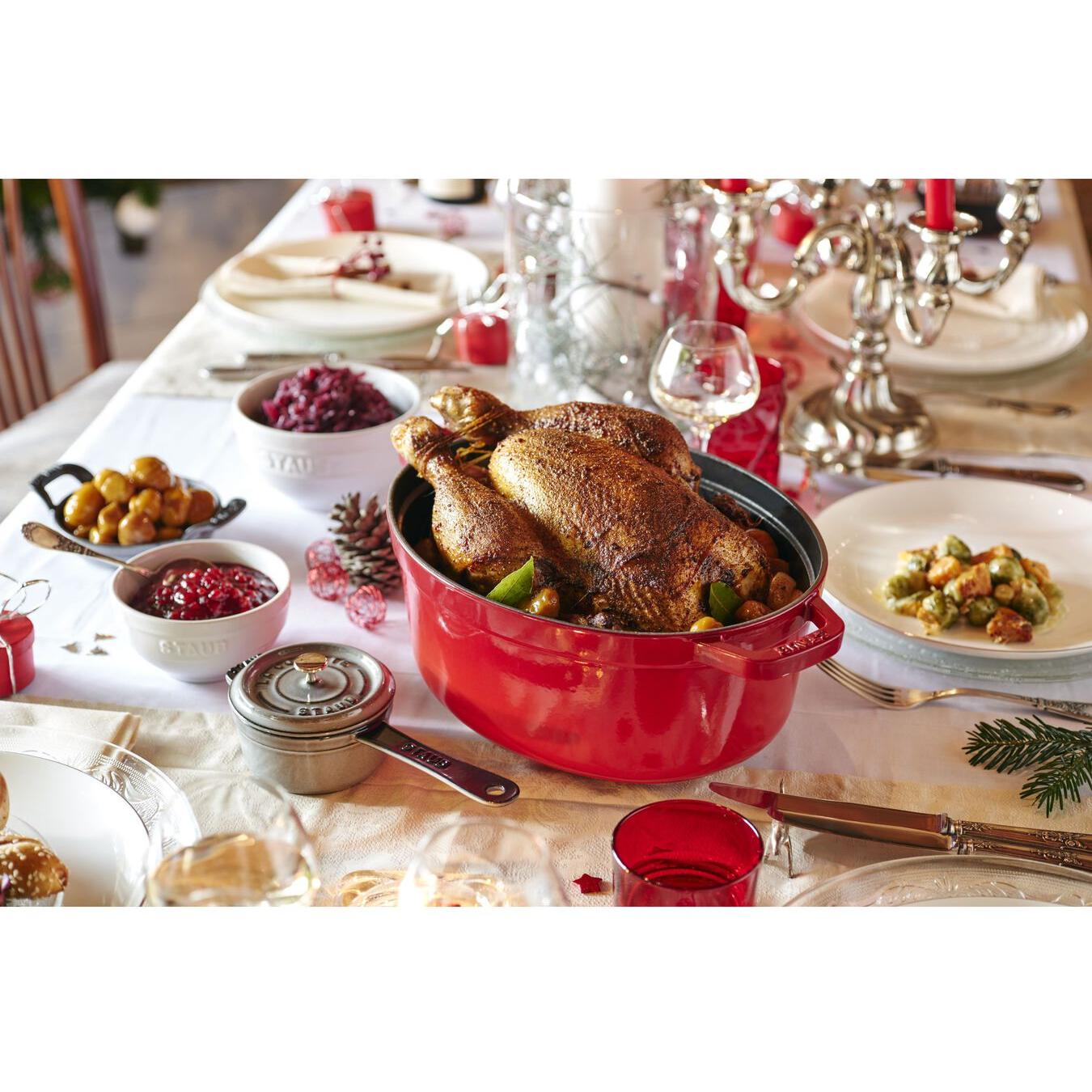 Staub 5.5L Cast Iron Oval Cocotte 40509-866 IMAGE 5